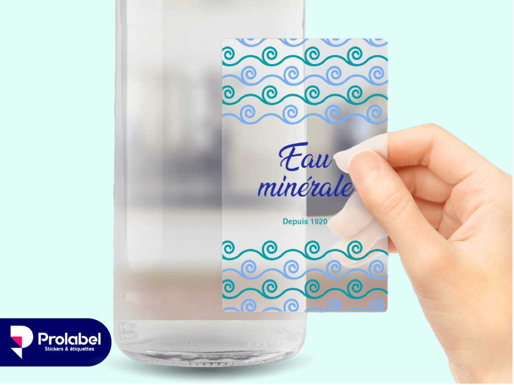 Étiquette transparente personnalisée - Impression Étiquette - Maroc