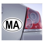 Autocollant Sticker voiture MA Maroc Sticker code pays voiture maroc MA