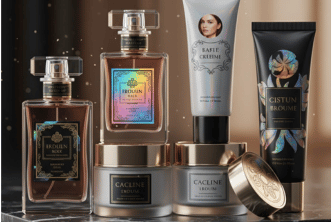 Étiquettes premium avec finitions dorure, argenture et holographique